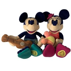 Disney Aulani Resort Hawaii Exclusive Mickey Minnie Mouse Plush Stuffed Animals
